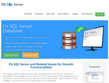 Tablet Screenshot of fixsqlserver.net